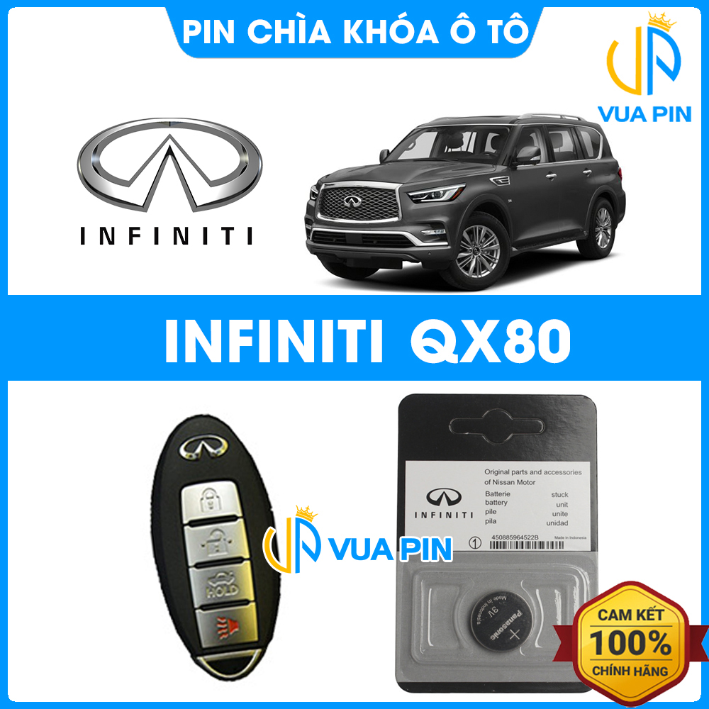 Pin chìa khóa ô tô Infiniti QX80 chính hãng – Pin chìa khóa thông minh INFINITI
