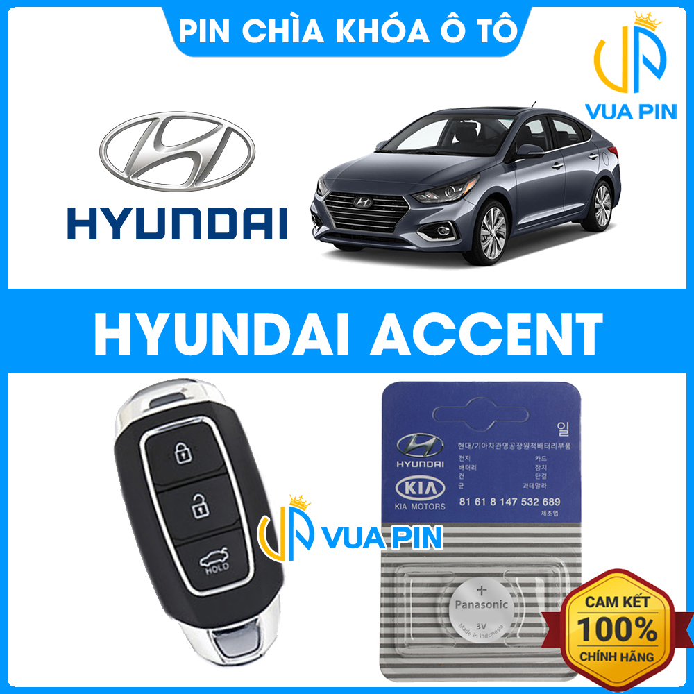 Pin chìa khóa ô tô Hyundai Accent chính hãng – Pin chìa khóa thông minh Hyundai