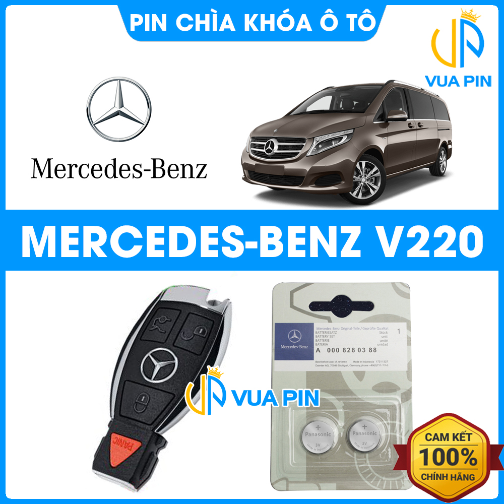 Pin chìa khóa ô tô Mercedes V220 chính hãng Mercedes