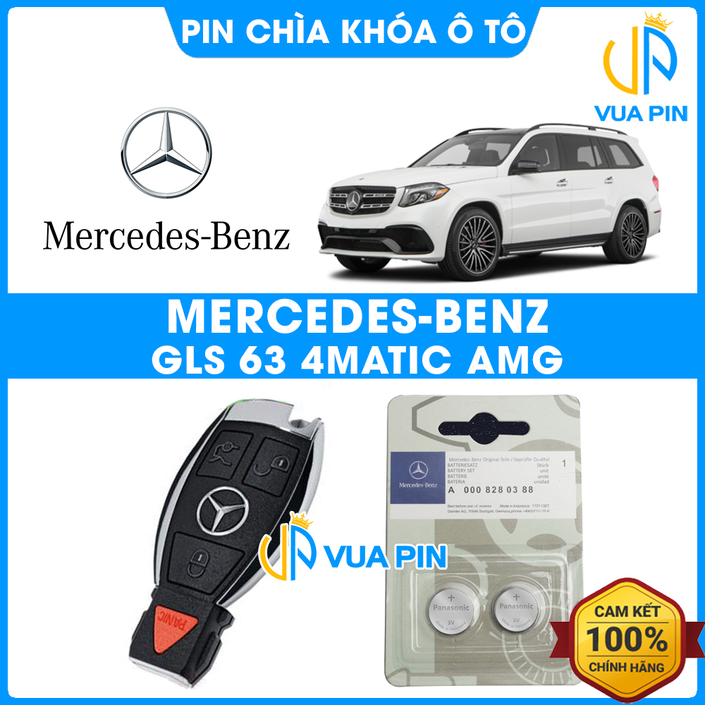 Pin chìa khóa ô tô Mercedes GLS 63 4MATIC AMG chính hãng Mercedes