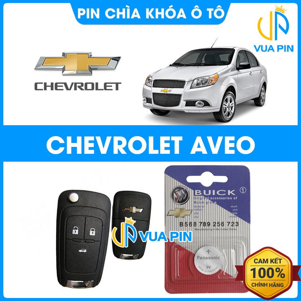 Pin chìa khóa ô tô Chevrolet Aveo chính hãng – Pin chìa khóa thông minh Chevrolet
