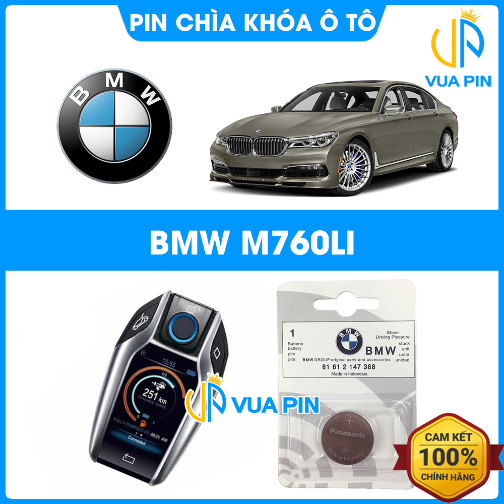 Pin chìa khóa ô tô BMW M760Li chính hãng BMW