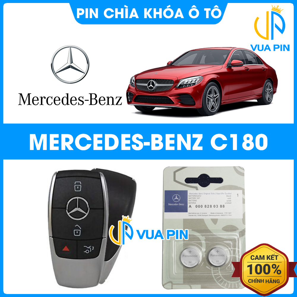 Pin chìa khóa ô tô Mercedes C180 chính hãng Mercedes