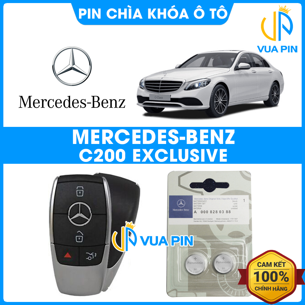 Pin chìa khóa ô tô Mercedes C200 Exclusive chính hãng Mercedes