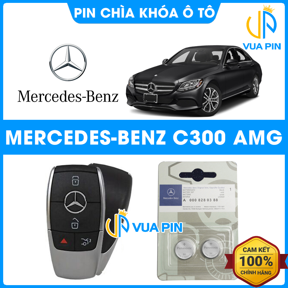 Pin chìa khóa ô tô Mercedes C300 AMG chính hãng Mercedes