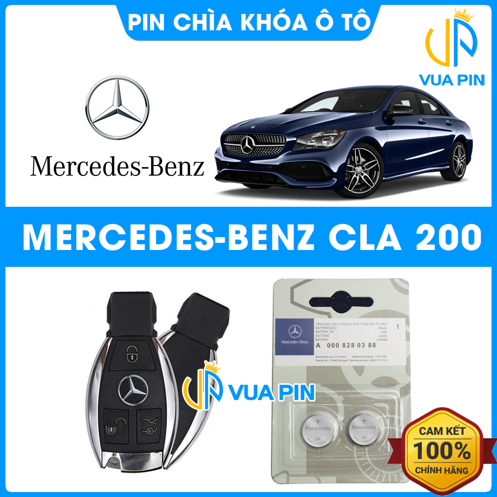 Pin chìa khóa ô tô Mercedes CLA 200 chính hãng Mercedes