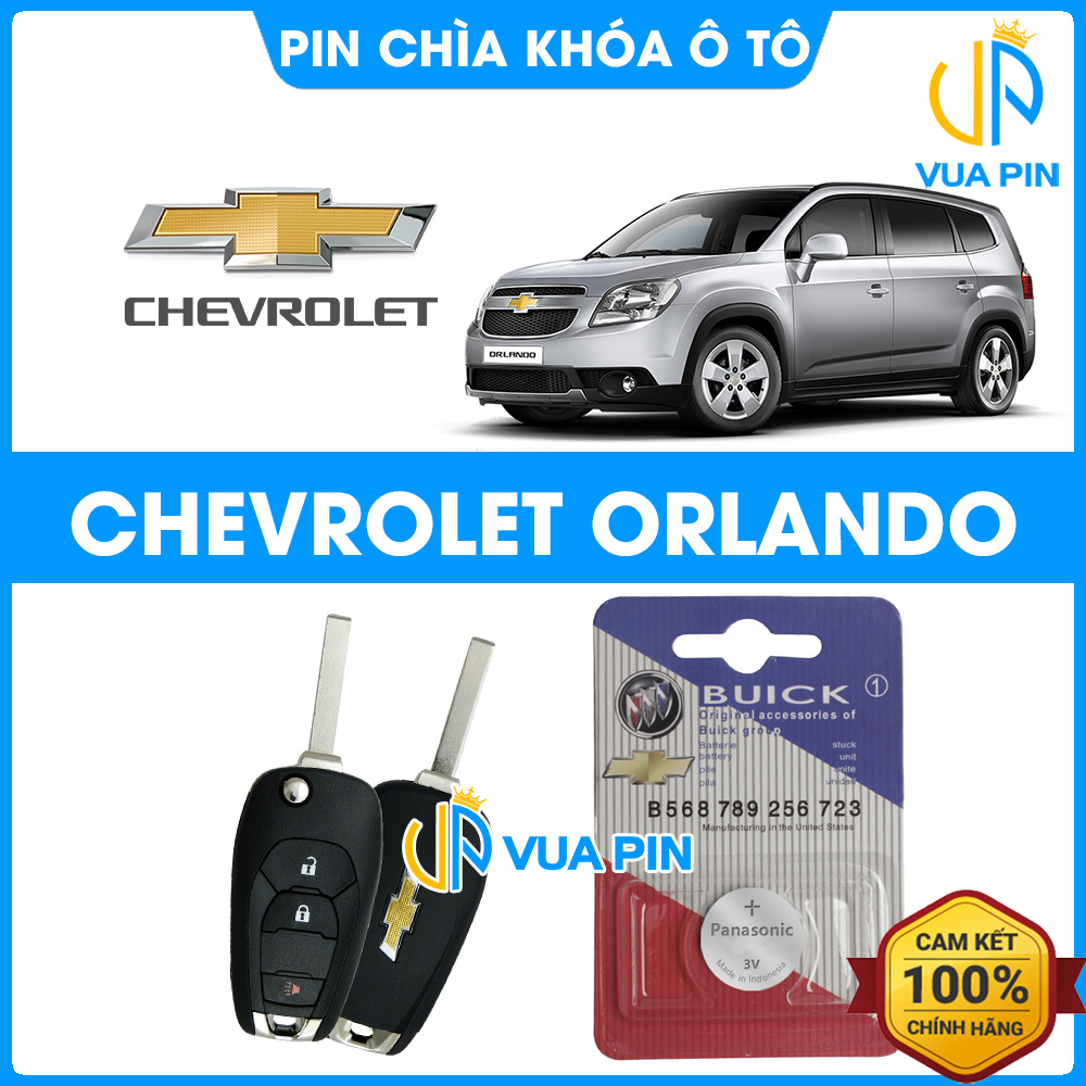 Pin chìa khóa ô tô Chevrolet Orlando chính hãng – Pin chìa khóa thông minh Chevrolet