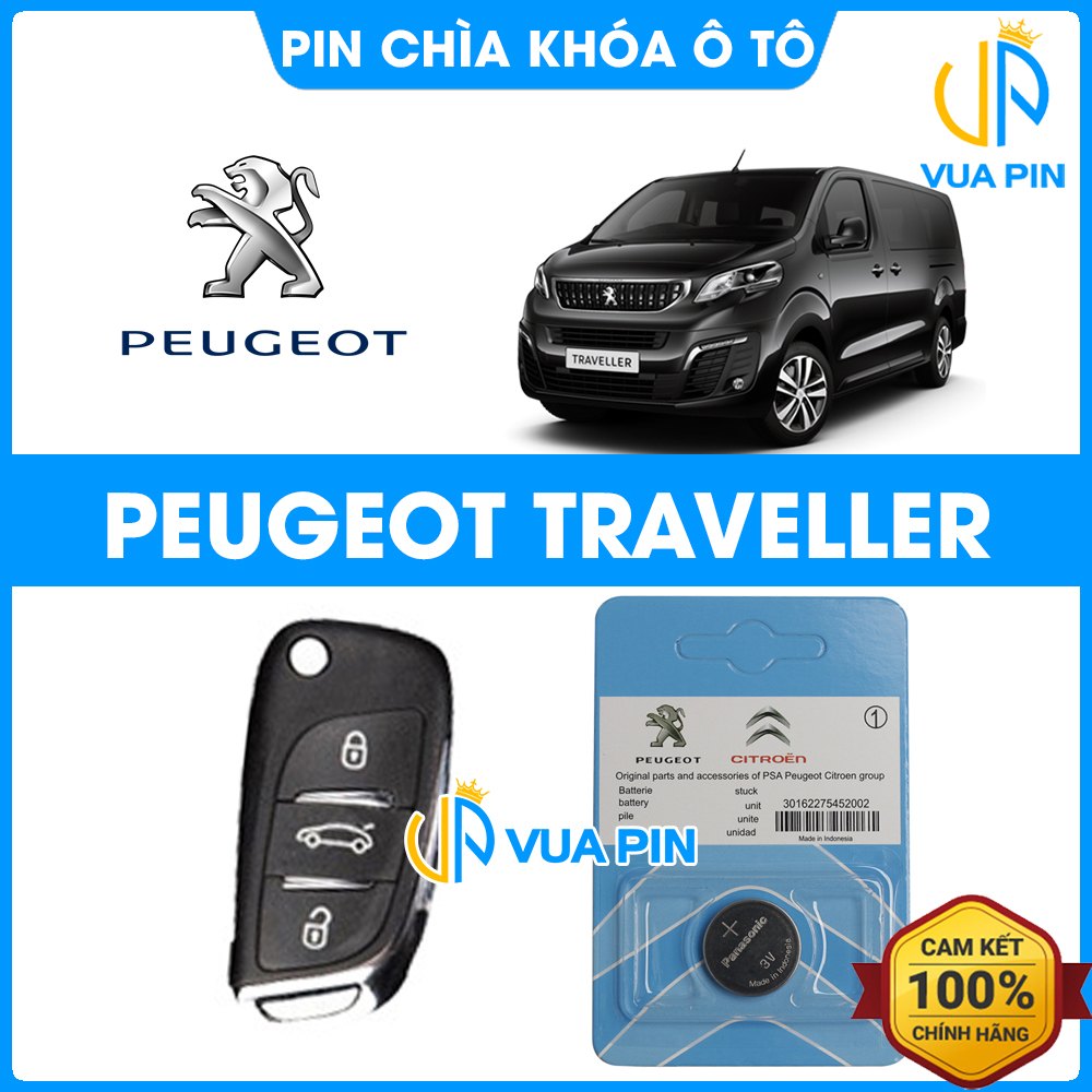 Pin chìa khóa ô tô Peugeot Traveller chính hãng – Pin chìa khóa thông minh Peugeot
