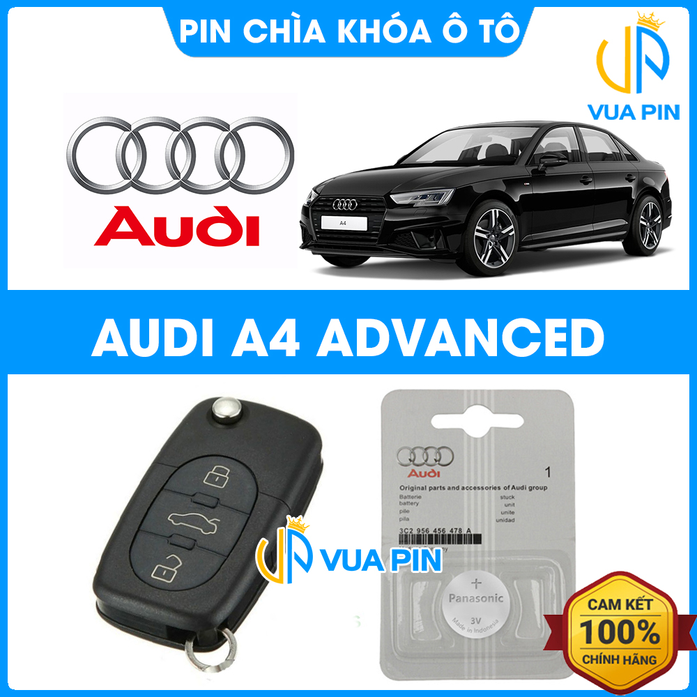 Pin chìa khóa ô tô Audi A4 Advanced chính hãng – Pin chìa khóa thông minh Audi