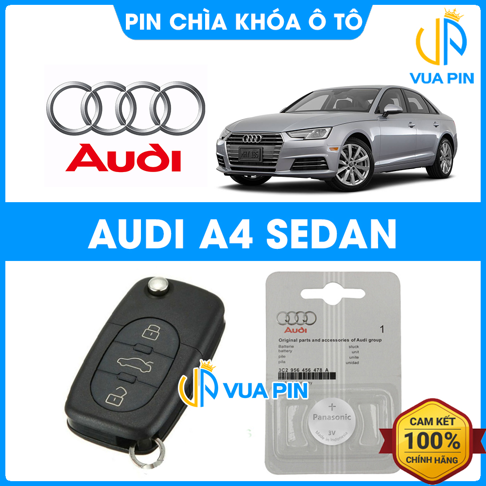 Pin chìa khóa ô tô Audi A4 Sedan chính hãng – Pin chìa khóa thông minh Audi