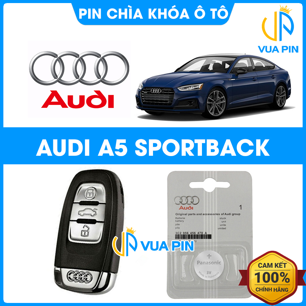 Pin chìa khóa ô tô Audi A5 Sportback chính hãng – Pin chìa khóa thông minh Audi