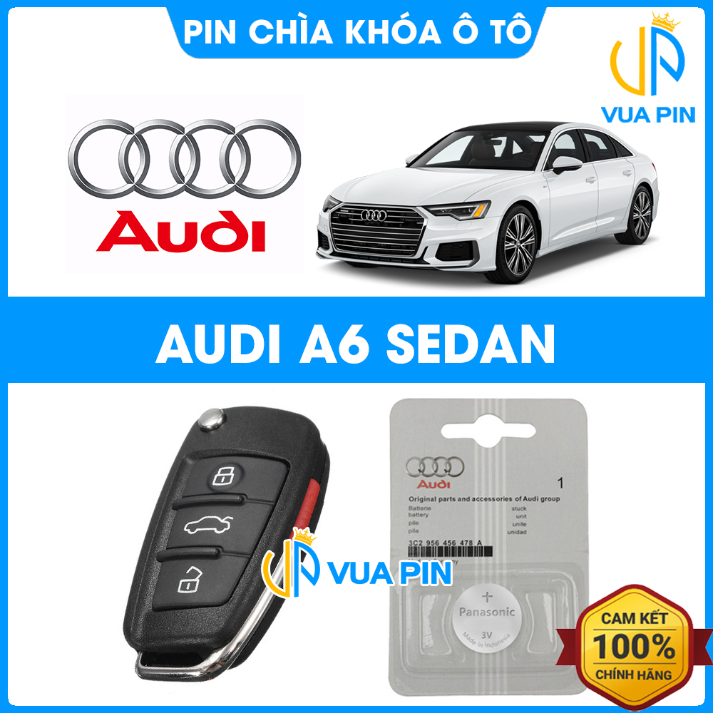 Pin chìa khóa ô tô Audi A6 Sedan chính hãng – Pin chìa khóa thông minh Audi