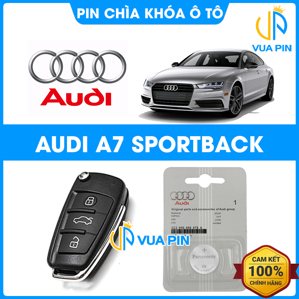 Pin chìa khóa ô tô Audi A7 Sportback chính hãng – Pin chìa khóa thông minh Audi
