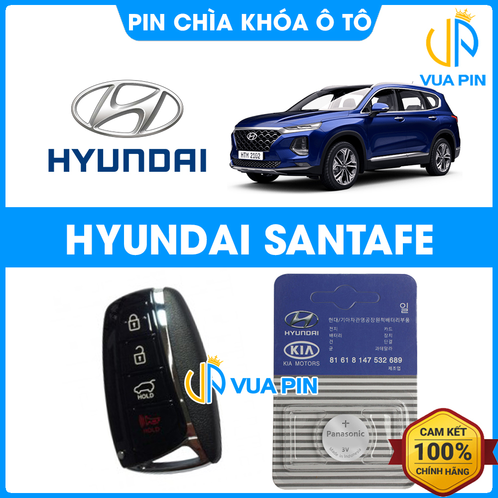 Pin chìa khóa ô tô Hyundai Santafe chính hãng – Pin chìa khóa thông minh Hyundai