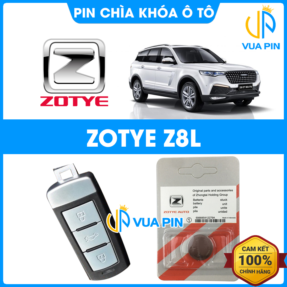 Pin chìa khóa ô tô Zotye Z8l chính hãng – Pin chìa khóa thông minh Zotye