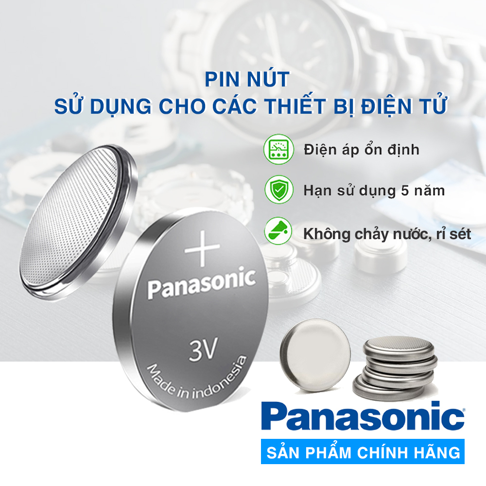 Pin CR2450, CR2032, CR2025, CR2016, CR1632, CR1616, CR1620, CR1220 chính hãng Panasonic