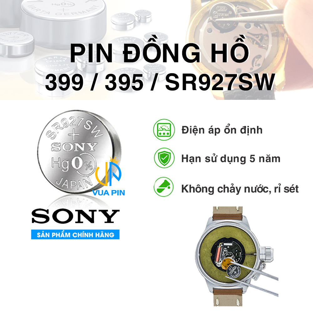 Pin đồng hồ chính hãng Sony 399 – 395 – SR927SW sản xuất tại Nhật Bản