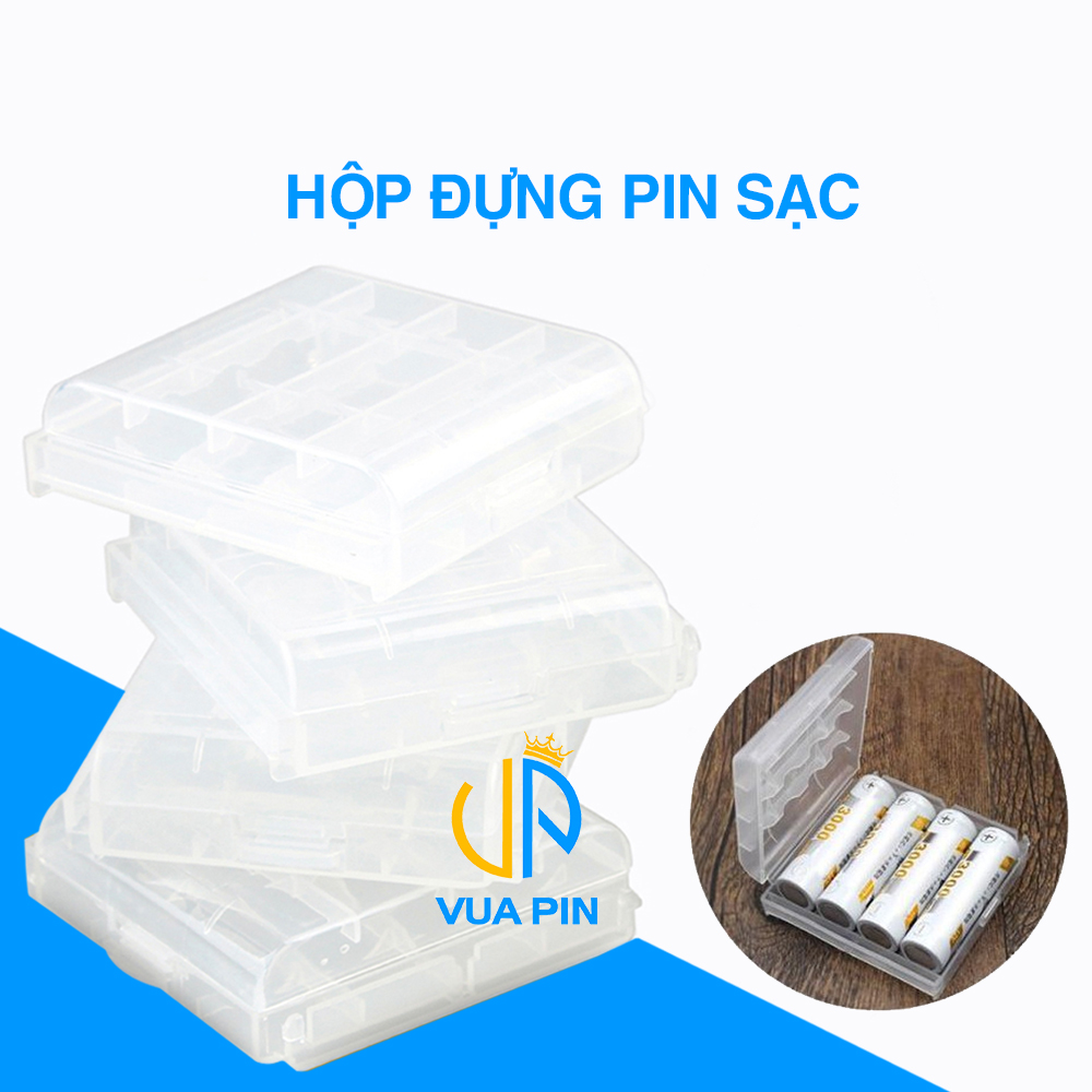 Hộp đựng Pin sạc AA/AAA – Hộp bảo vệ Pin bằng nhựa PP cao cấp