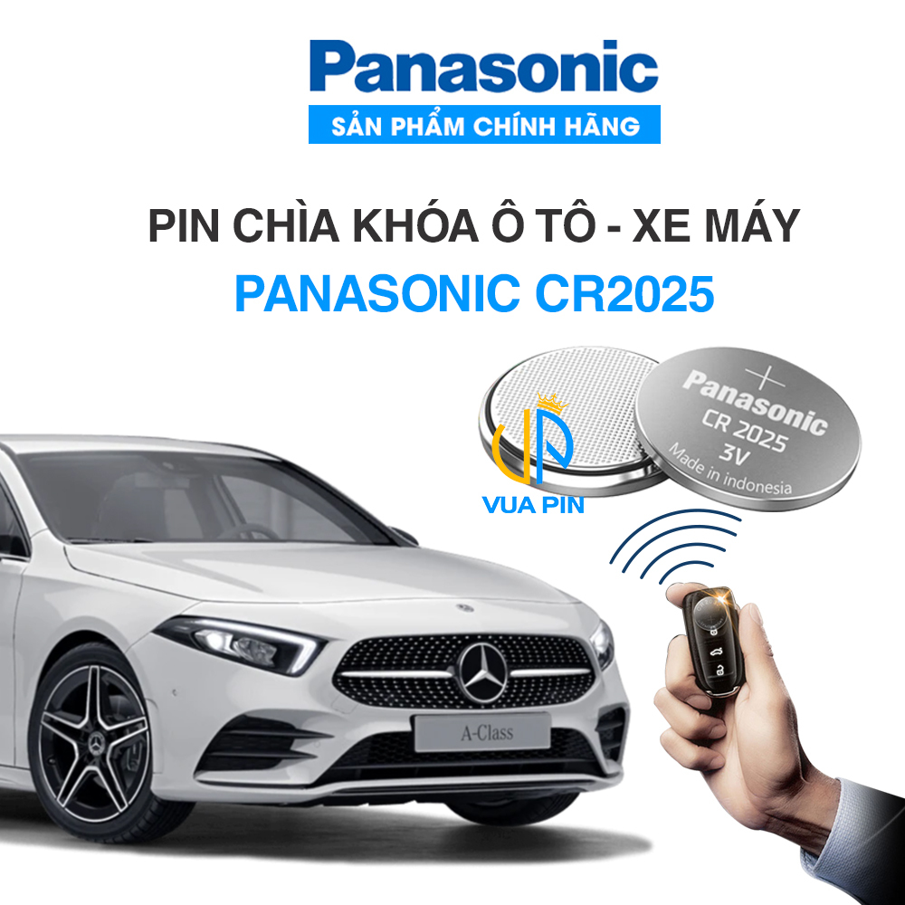 Pin chìa khóa Ô tô – Xe máy CR2025 chính hãng Panasonic
