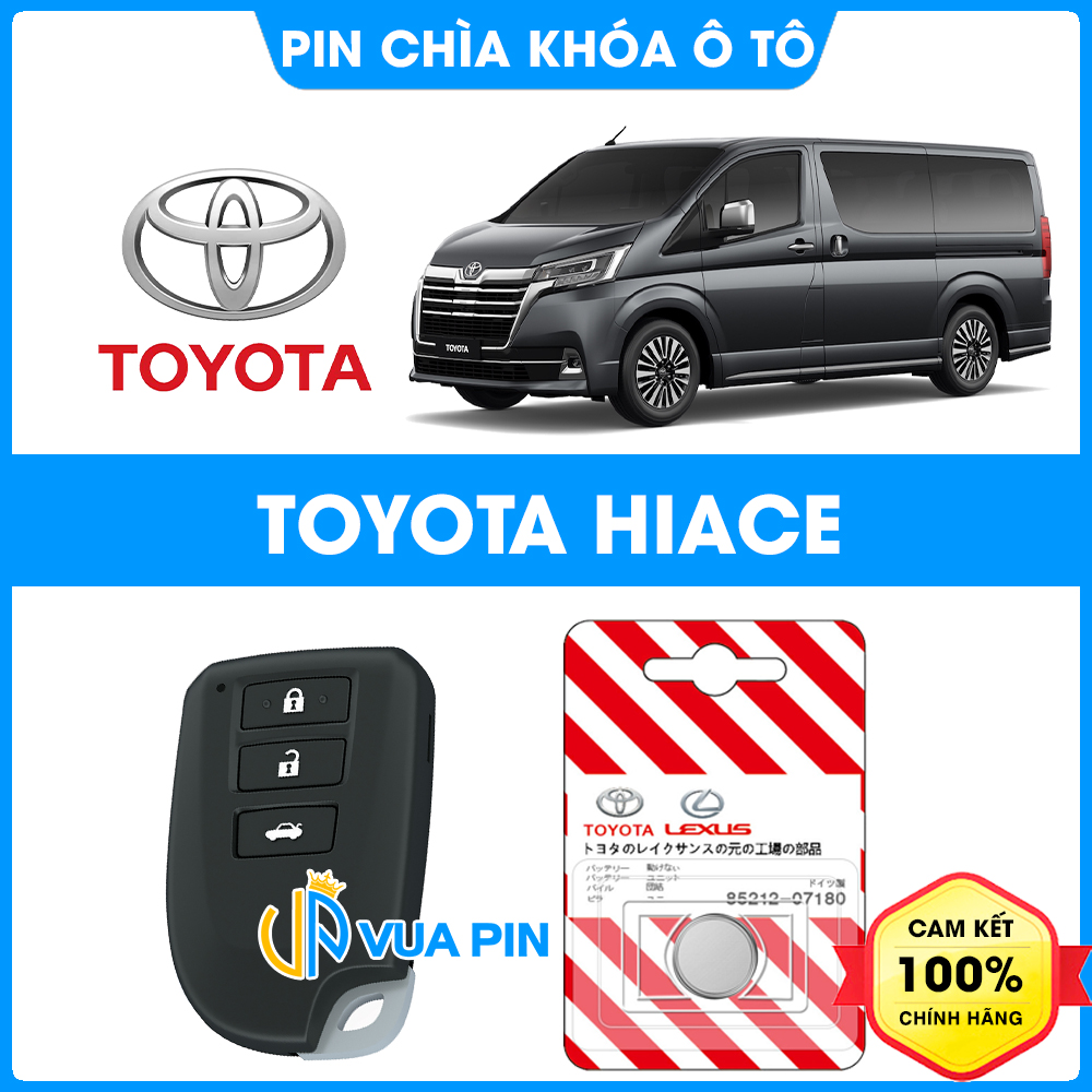 Pin chìa khóa ô tô Toyota Hiace chính hãng Toyota