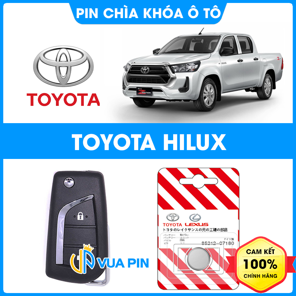 Pin chìa khóa ô tô Toyota Hilux chính hãng Toyota