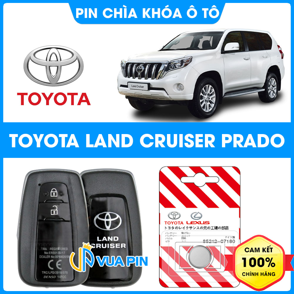Pin chìa khóa ô tô Toyota Land Cruiser Prado chính hãng Toyota