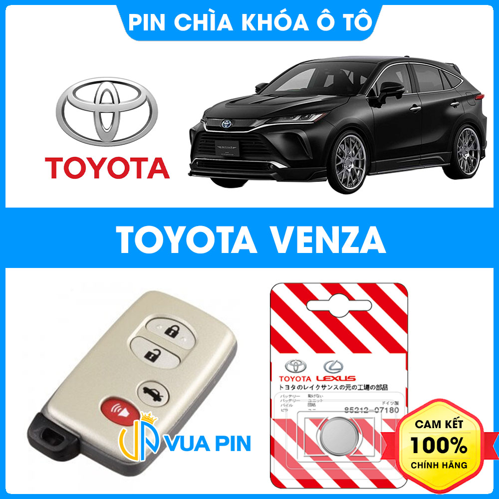 Pin chìa khóa ô tô Toyota Venza chính hãng Toyota