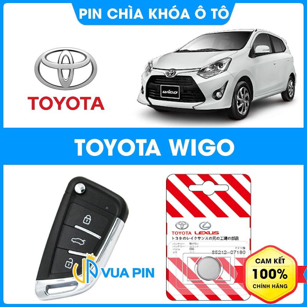 Pin chìa khóa ô tô Toyota Wigo chính hãng Toyota